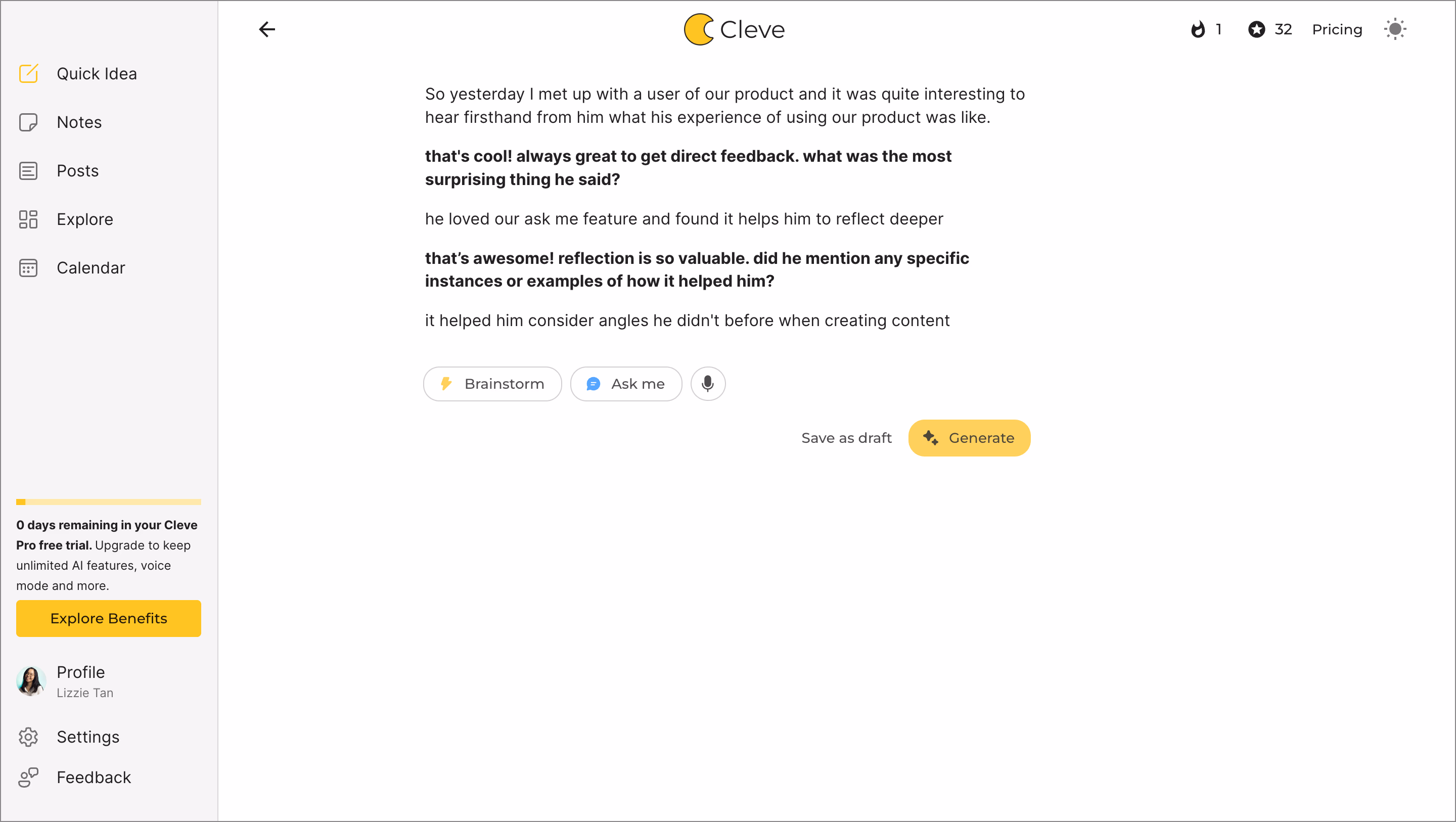 You guys are breaking Cleve?? Don’t stop.